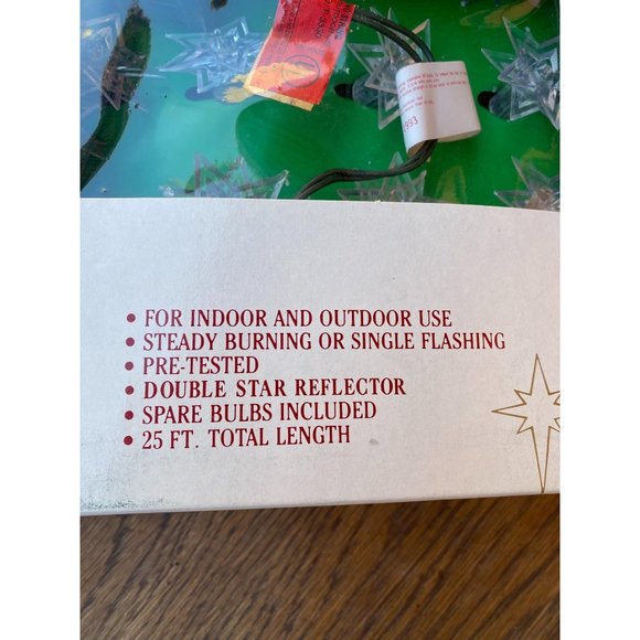 AS IS Vintage plastic star Christmas lights - Picture 2 of 7